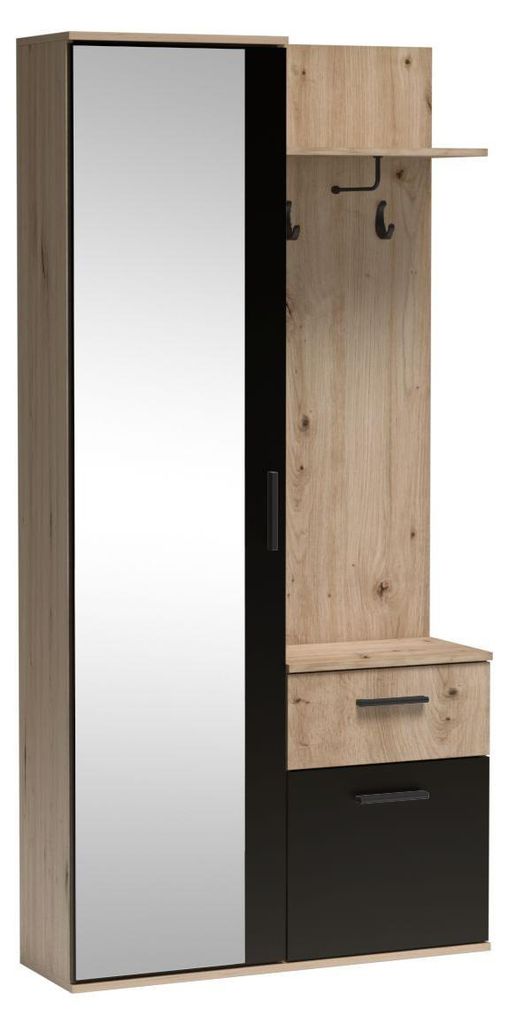 Masseno Garderobe-Set RAMO 97/19530 Modern Garderobenschrank Eiche Artisan