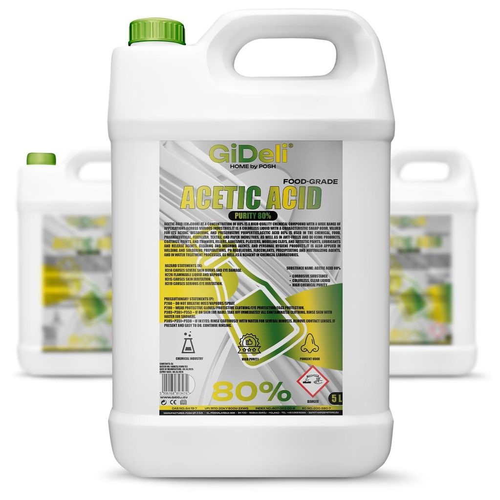 Essigsäure 80% 15L Konzentrat Reinigung Entkalkung Haushalt Produktbild 