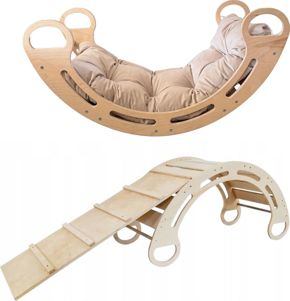 Slevobox Montessori hojdačka s vankúšom 85x41x39cm - Obrázok produktu 