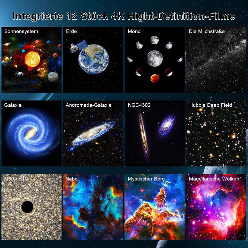 Planetarium Sternenhimmel Projektor 12 Planeten Discs  Produktbild 7