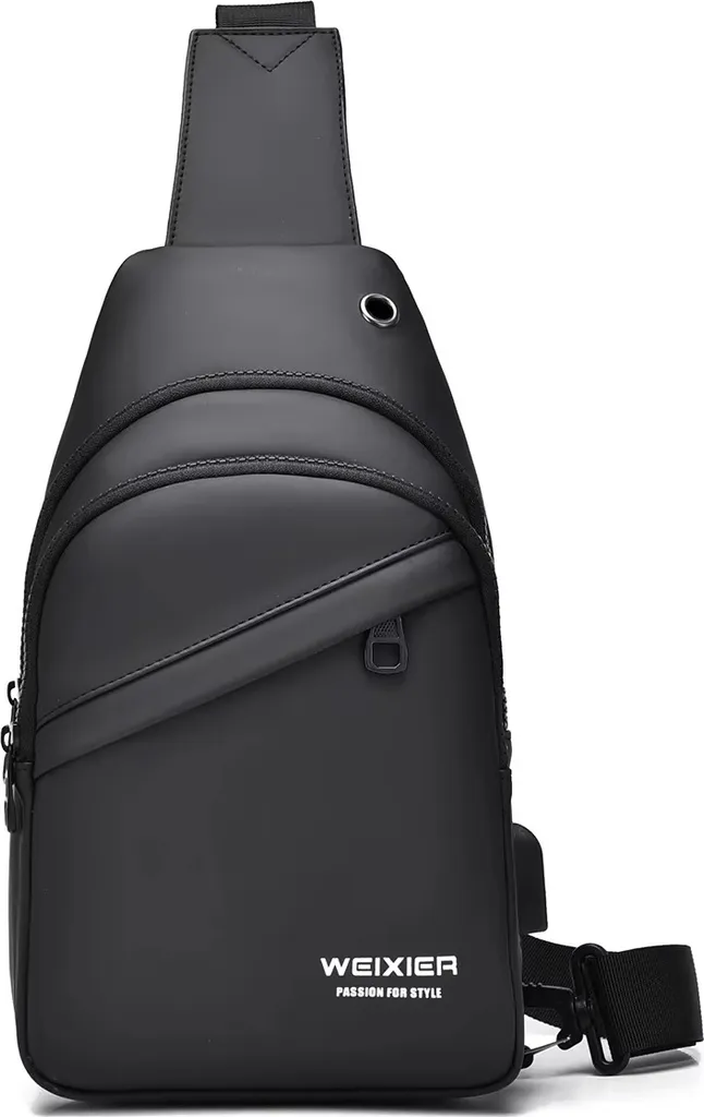 Sac banane WEIXIER Xenon Noir KP35515 - Sacoche de ceinture homme chic