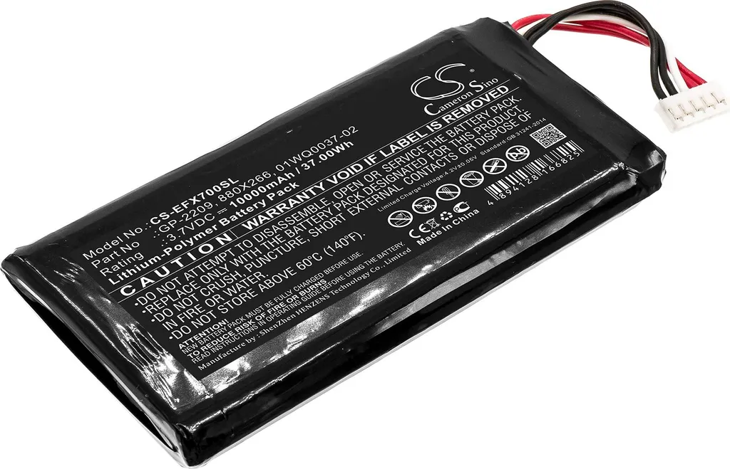 Batterie haute capacité pour EXFO MAX-700B 700C remplace 01WQ0037-02