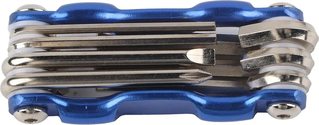 Multitool Bici 7 in 1 Blu Acciaio Legato - Attrezzi Riparazione Professionali - 2