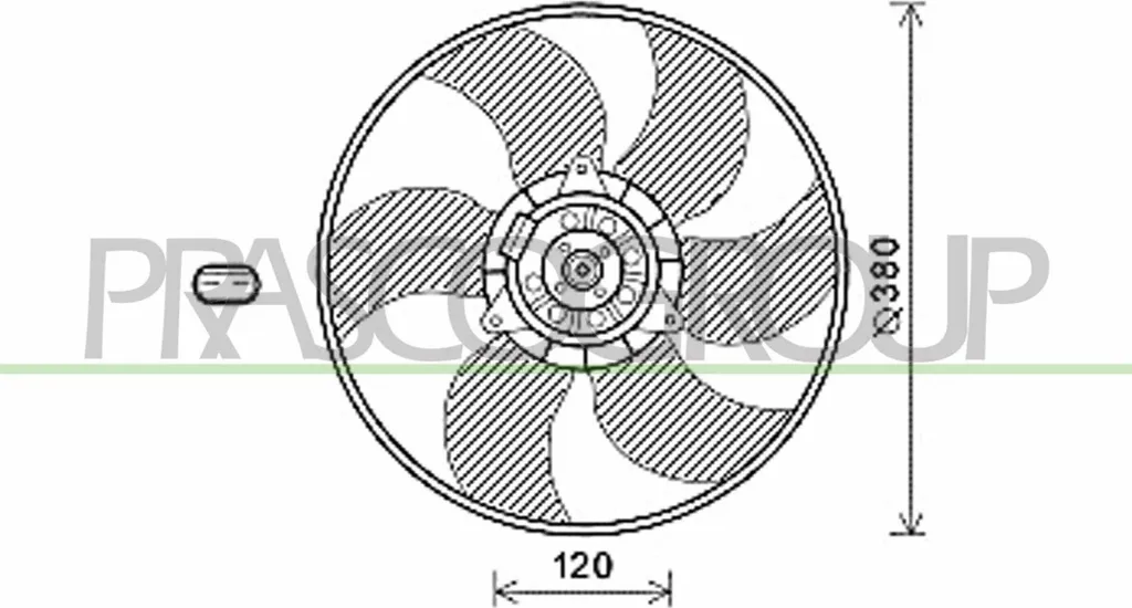 Ventilateur moteur pour Renault Megane II et Grand Scenic II OE 7701054966