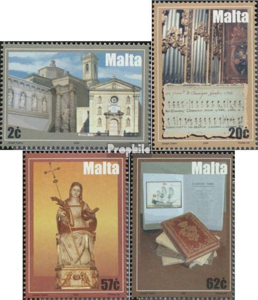 Briefmarken Malta 2004 Mi 1362-1365 (kompl.Ausg.) postfrisch Kunstwerke