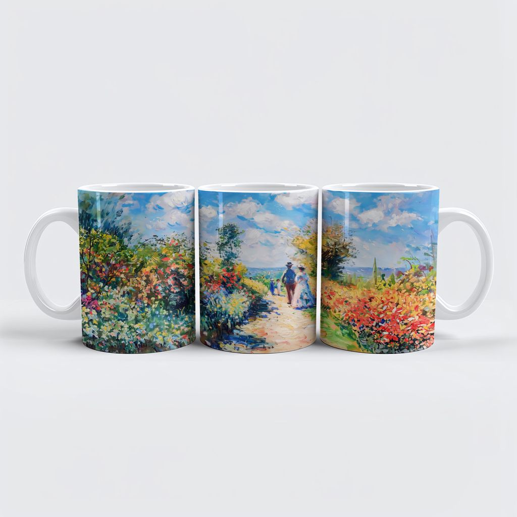 raxxa Premium-Tasse "Impressionist Garden Art Mug Summer Flower Path"