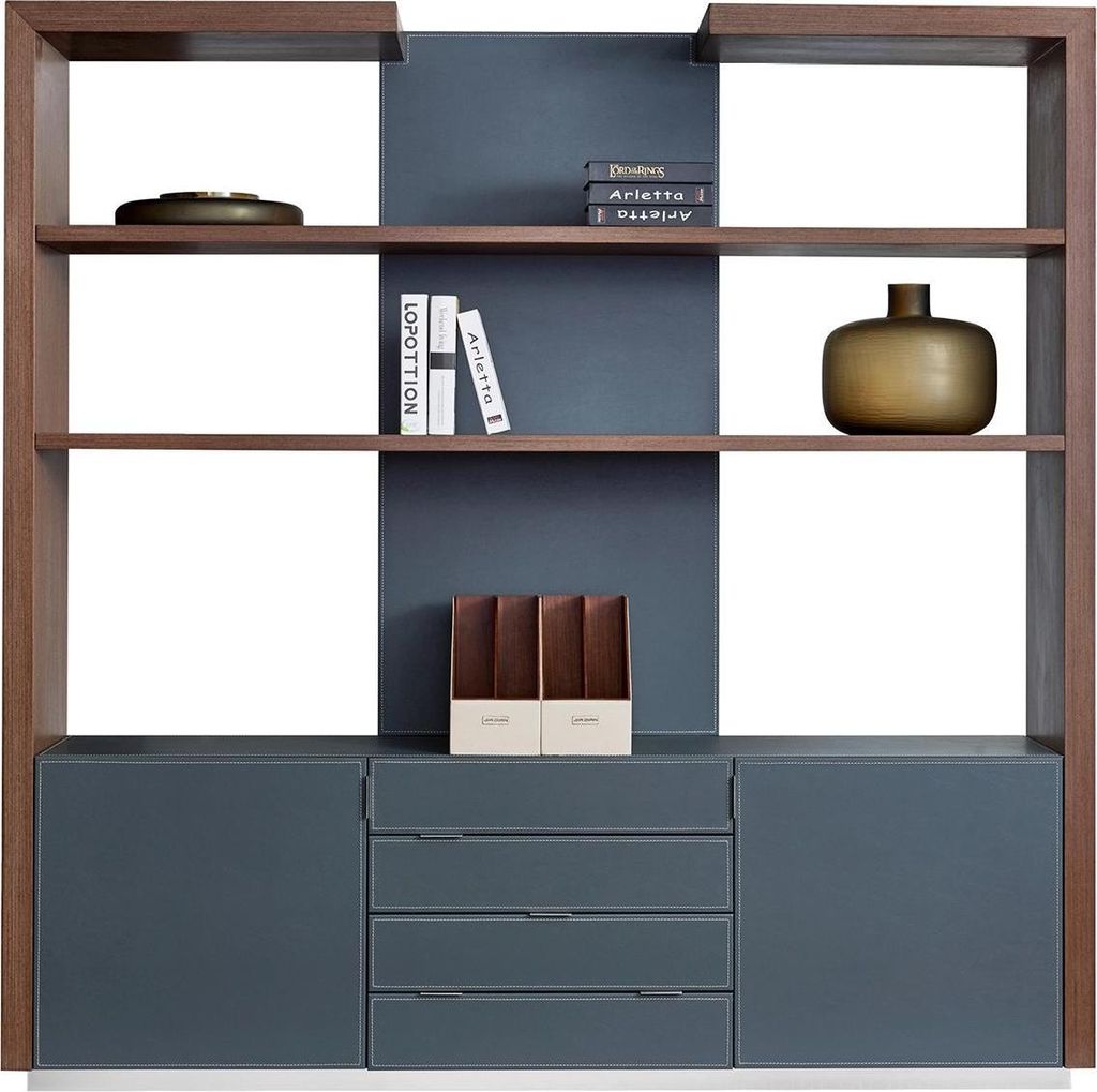 Office Bookcase XXL New Filing Cabinet Luxury Furniture Modern Cabinets Leather