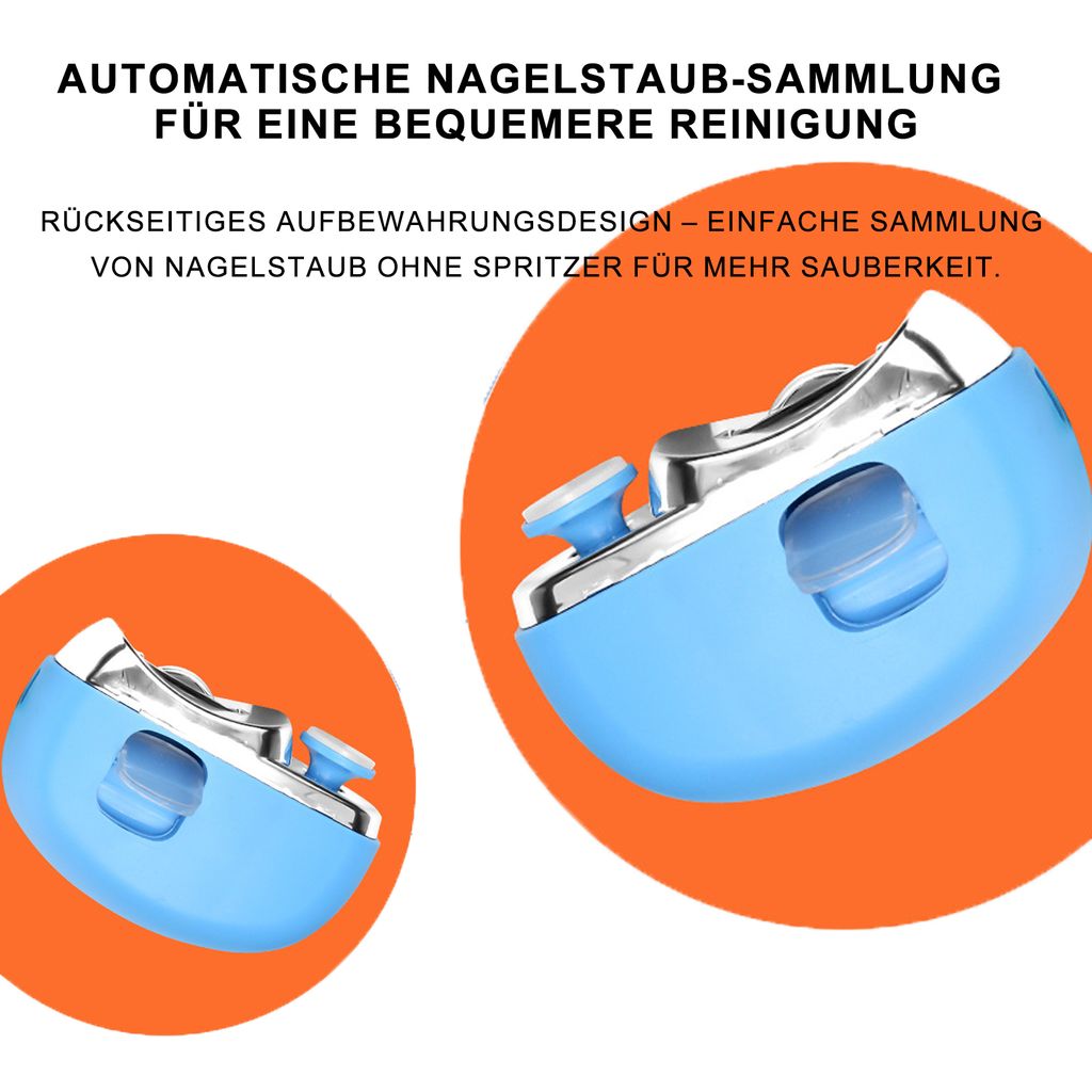 Elektrischer Nagelknipser 2-in-1, mit Nageltrimmer, Produktbild 7
