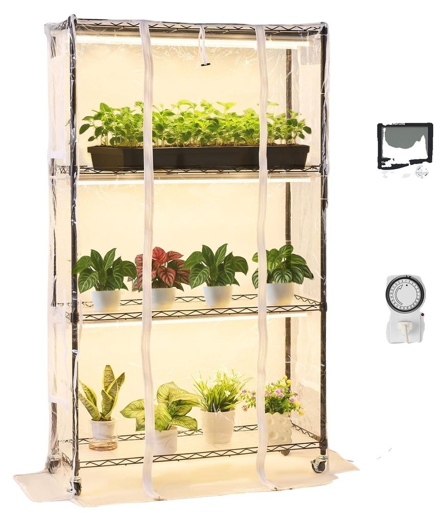 Estantería para plantas VEVOR con luz de crecimiento, Imagen del producto 