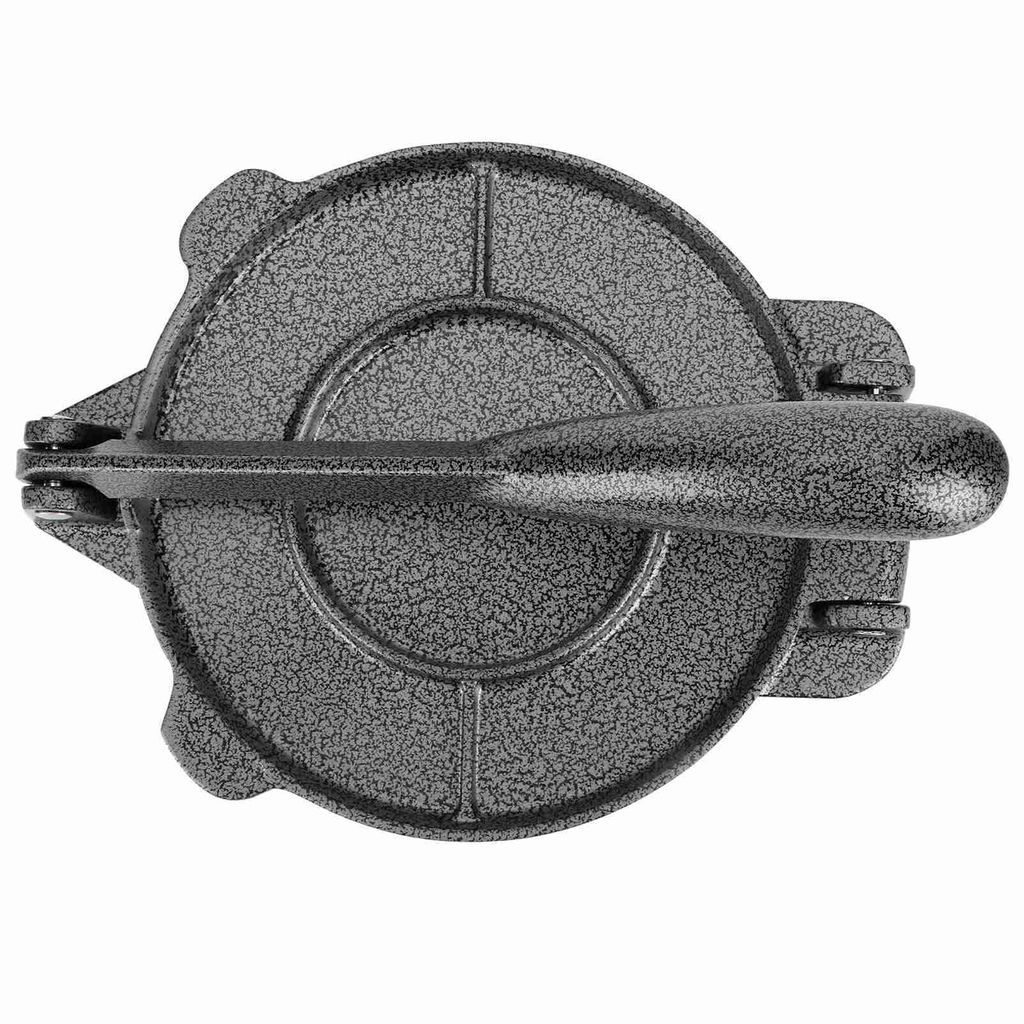 6,5-Zoll-Tortilla-Pressmaschine, Aluminiumlegierung, Mais-Tortillas, Teigpresswerkzeuge, Küchenbedarf, Grau