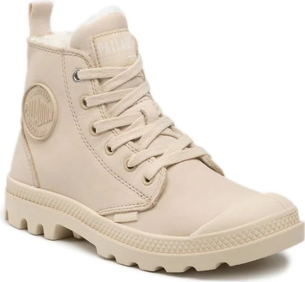 PALLADIUM Damen Pampa Hi Zip WL W Winter Ankle Boots Stiefelette 95982-217 beige, Schuhgröße:39.5 EU