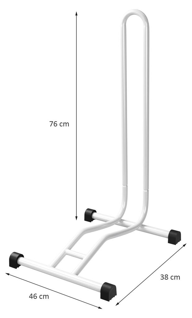 2x WELLGRO Fahrradständer - Stahl, sicherer Stand - Farbe Produktbild 