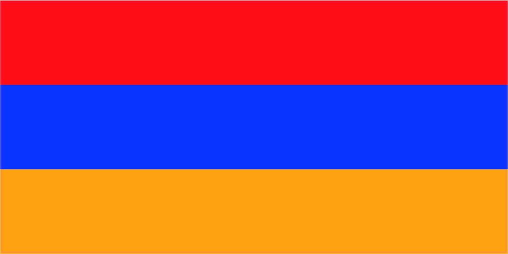 Kiwistar WANDTATTOO Sticker Fahne Flagge Aufkleber Armenien 100 x 50cm - Dekoration für Kinderzimmer Schlafzimmer Wohnzimmer Küche Badezimmer