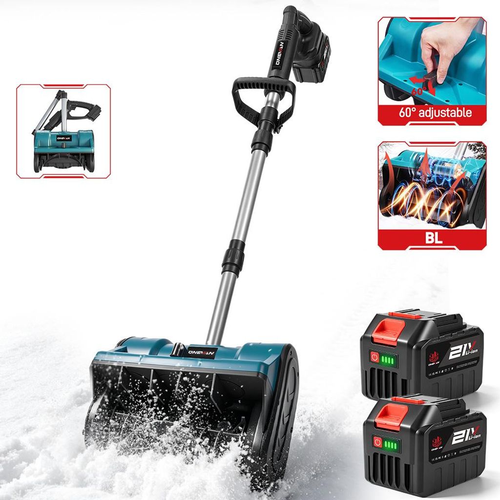 Akku-Schneefräse mit 2x 4.5Ah Akkus & Ladegeräte, Produktbild 