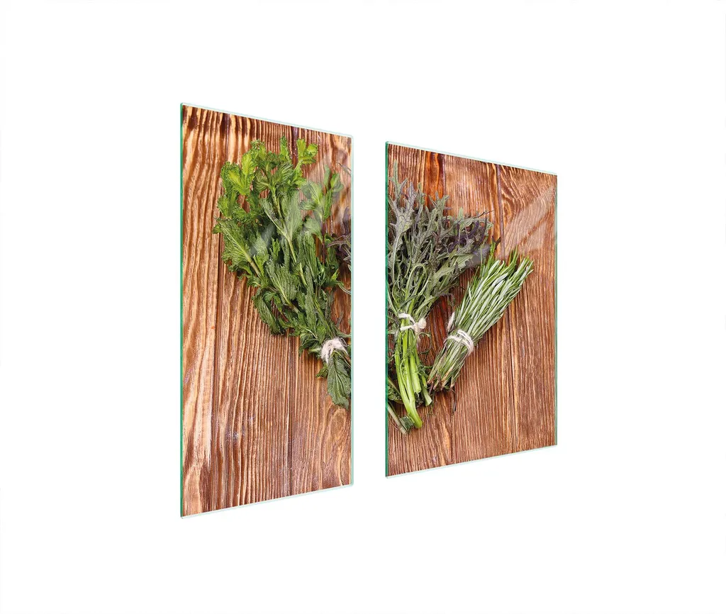 Tagliere in Vetro Protezione 2x40x52 cm Rettangolare con Stampe