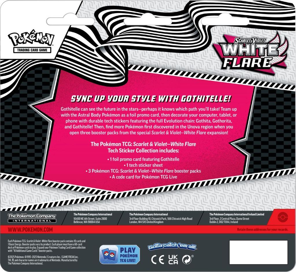 Pokemon White Flare: Gothitelle Tech Sticker Collection Obrázok produktu 