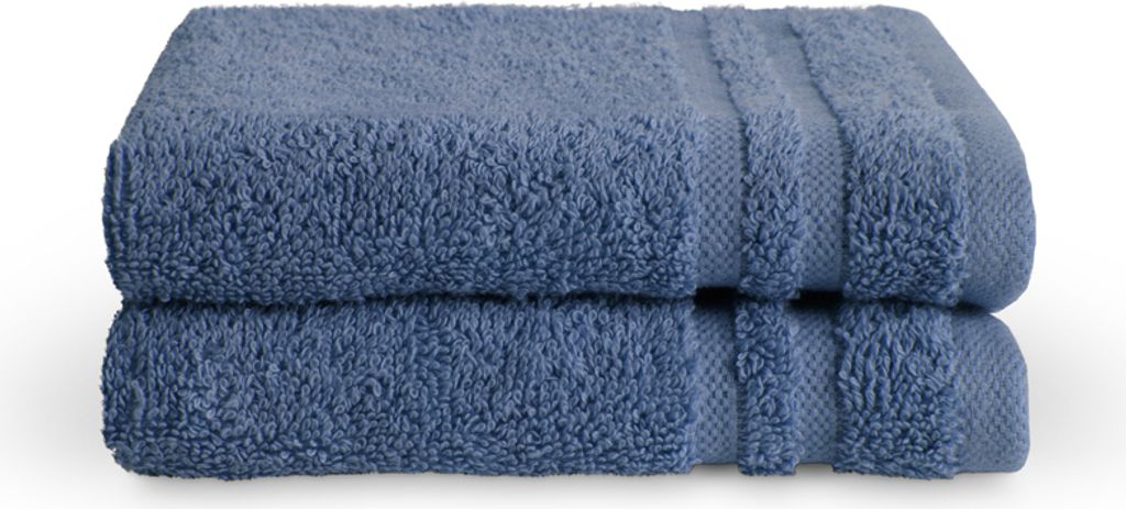 Byrklund Handtuch-Set - Bath Basics - 2-teilig - 2x 30x50 - 100% Baumwolle - Blau