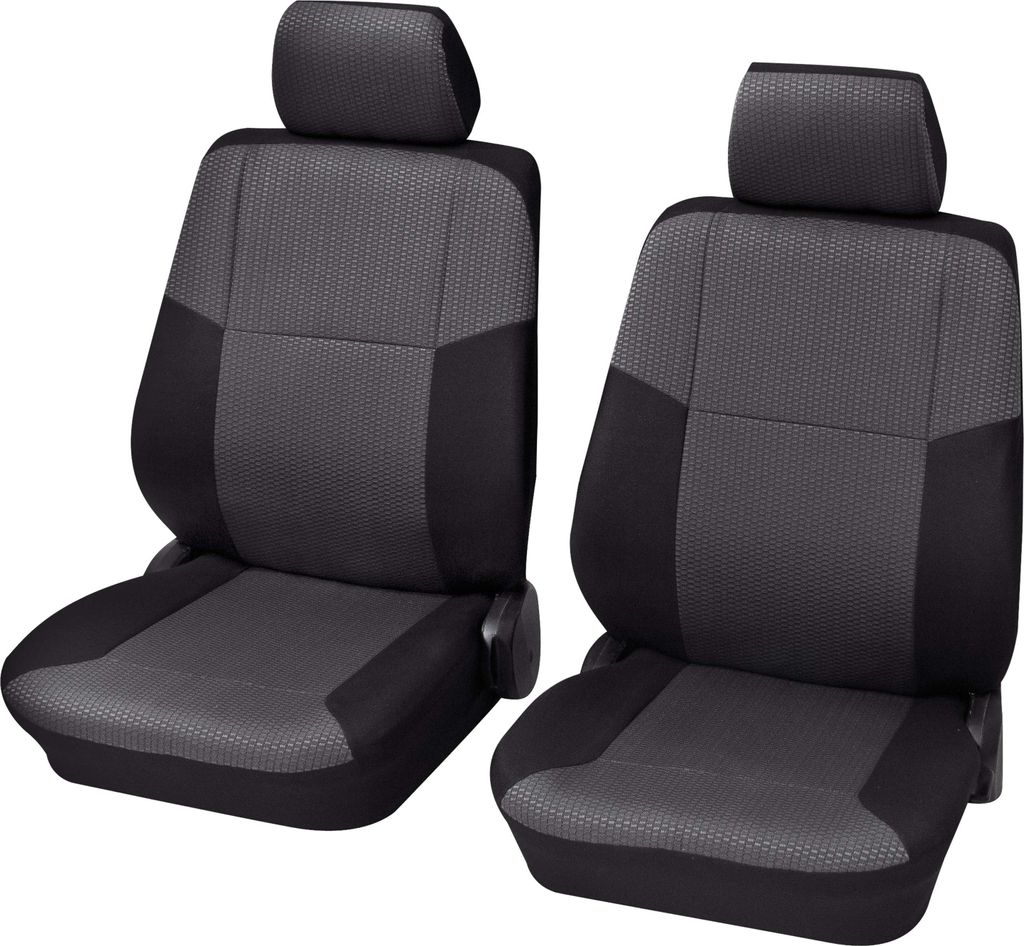 Auto Sitzbezüge für Vordersitze 4-teilig - Sylt schwarz, Eco Class mit SAB 2 | Autositzbezüge / Schonbezüge von PETEX
