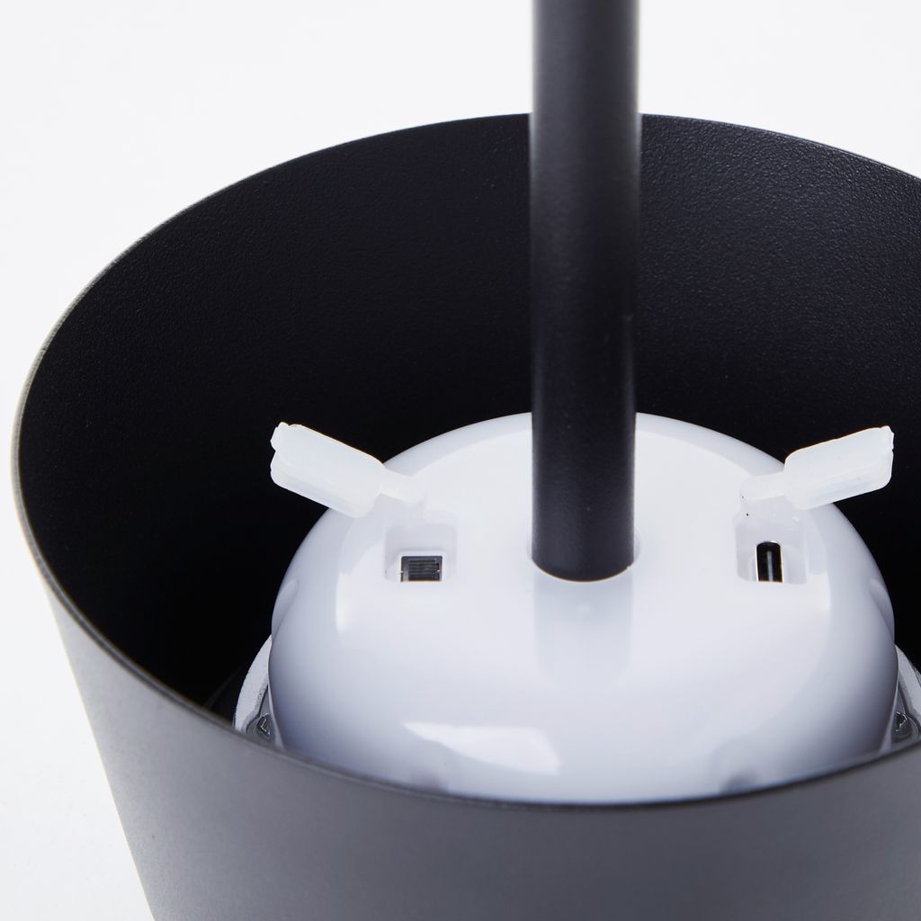 BRILLIANT čierna solárna vonkajšia stolová lampa PICCO | Obrázok produktu 5