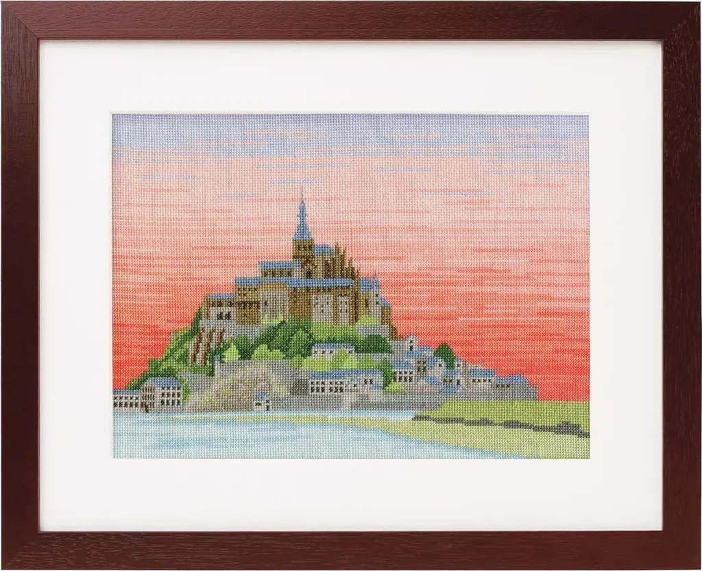 Olympus Ricamo Mont Saint Michel Kit Punto Croce - 23,4x32,5 cm