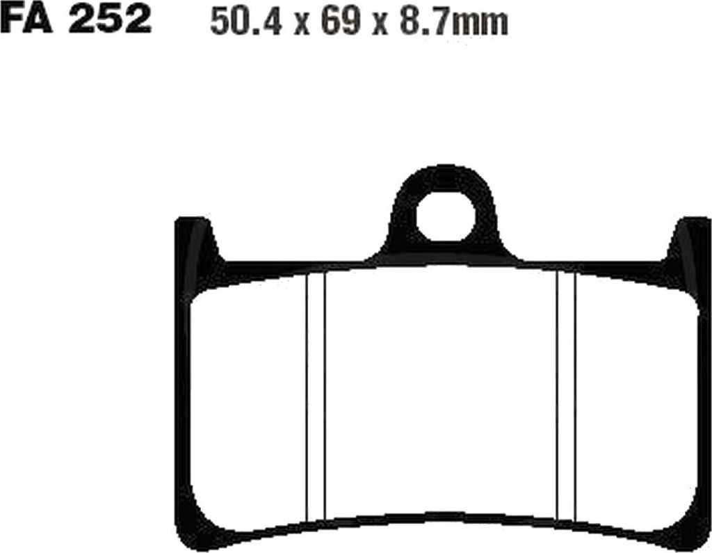 Bremsbeläge Vorderrad für Yamaha Tracer 7 700 ABS MTT690 Baujahr 2021-2022 Bremsklotz von EBC - Neu