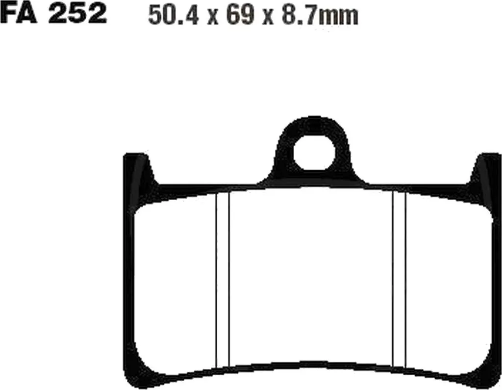 Plaquettes de frein avant Yamaha FZ6 S2 600 SAHG Fazer 2007-2010 Pamoto