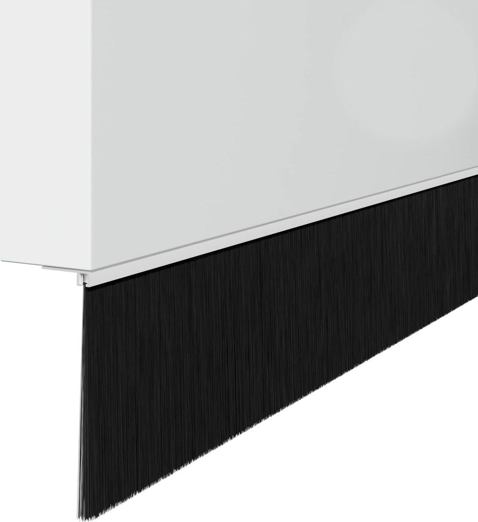 Aufsteck Türbürstendichtungen 12 pcs Weiß 100 cm