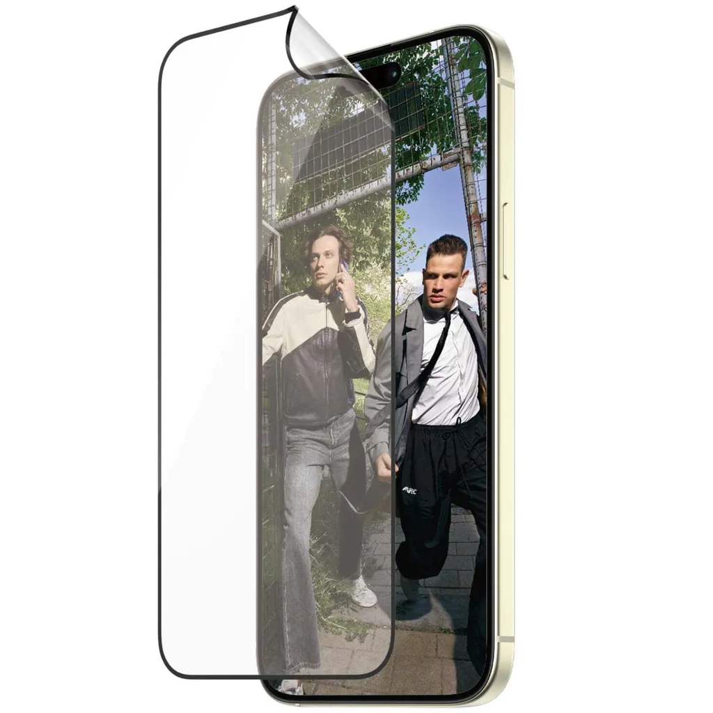Panzerglass Matrix Vetro ibrido ultra-ampio per Iphone 15 Plus con posizionatore