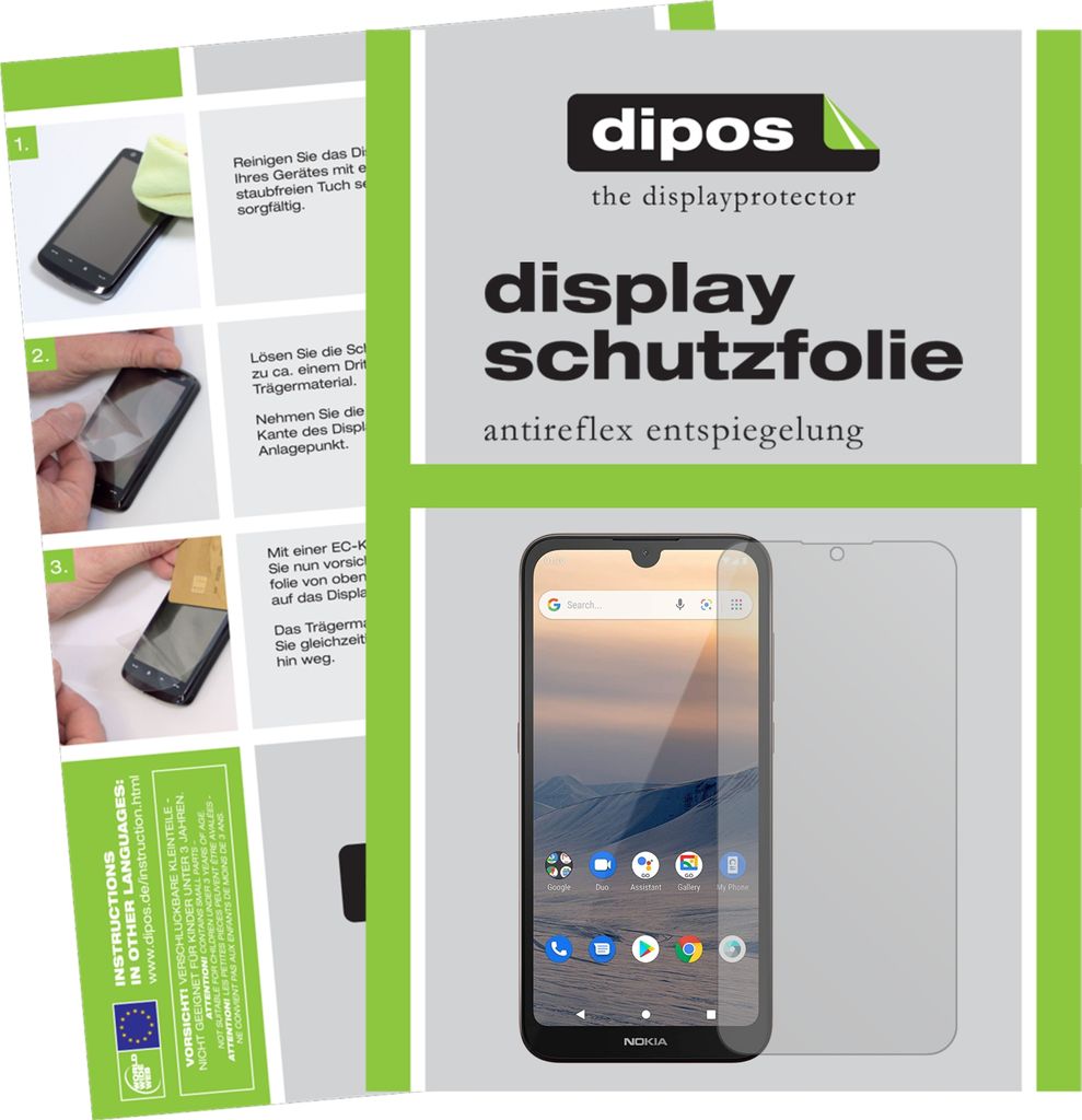 5x Schutzfolie für Nokia 45352 matt Displayschutzfolie Folie Display Schutz dipos