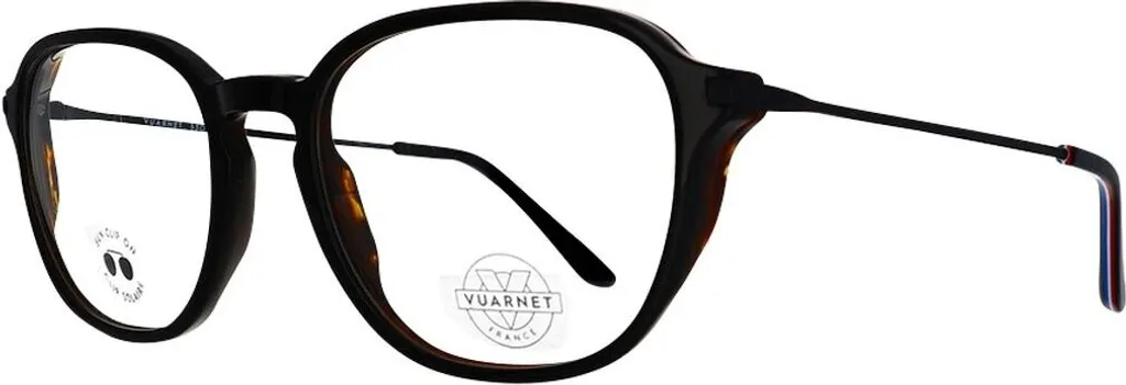 Monture Vuarnet VL1904 Noir 55 mm : confort durable pour verres épais