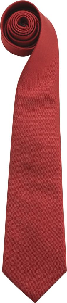Premier Herren Krawatte Colours, unifarben (2 Stück/Packung) RW6935 (Einheitsgröße) (Burgunder)