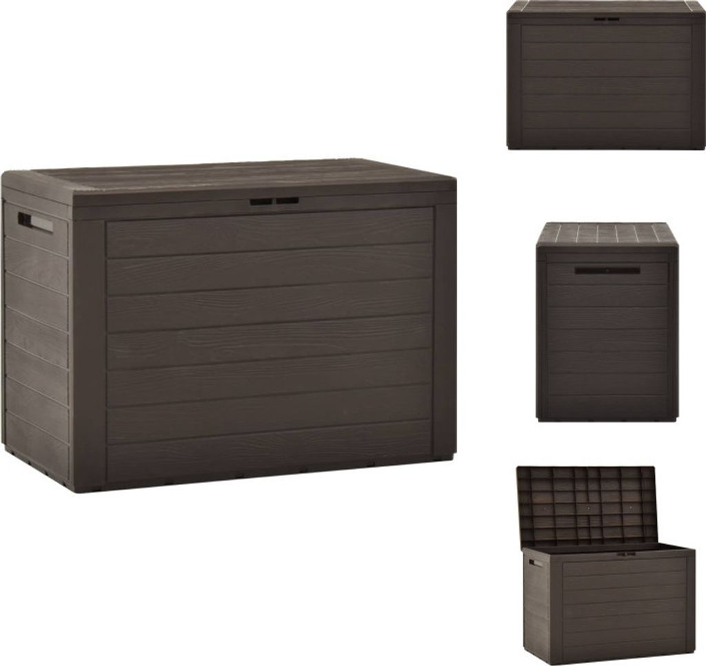 vidaXL Gartenbox Braun 78x44x55 cm - Gartenboxen