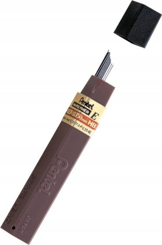 Pentel - Bleistiftstift Pentel 2H 0,3 mm 12st schwarz | Röhrchen ein 12 Stück