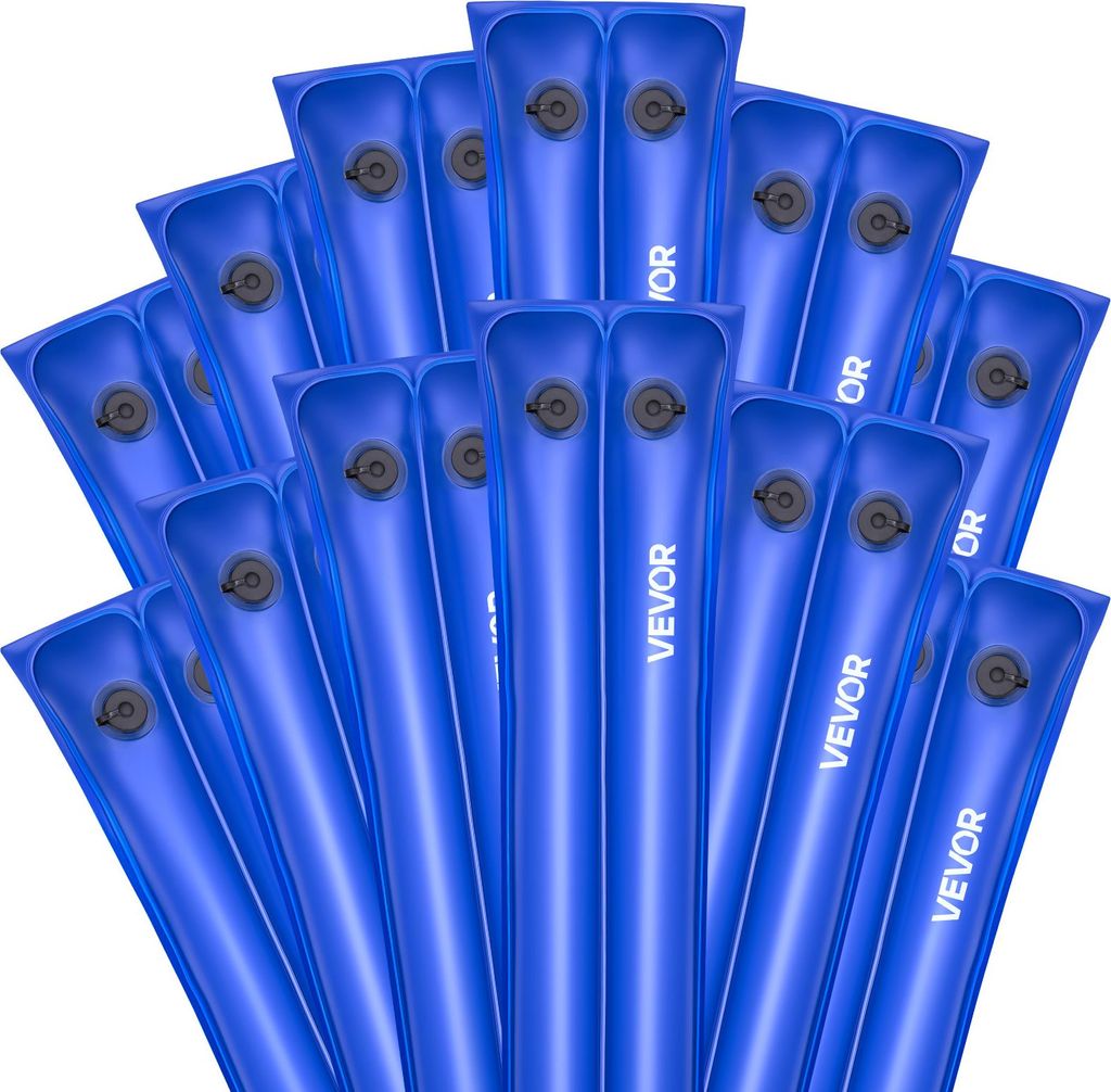 VEVOR Pool Beschwerungssack, 12 Packungen à 300 cm, 0,4 mm dicke PVC-Säcke mit Gewichten mit auslaufsicherem Schraubverschluss, Wassersäcke zur ...