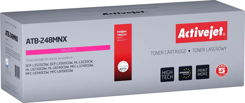 Toner Magenta ATB-248MNX pour Imprimer 2300 pages sur Brother Laser