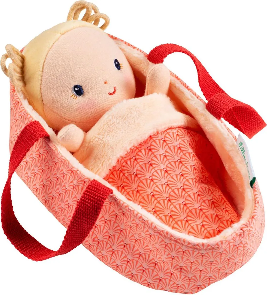 Poupée en tissu avec couffin Lilliputiens Anais - Jouet d'imitation bébé