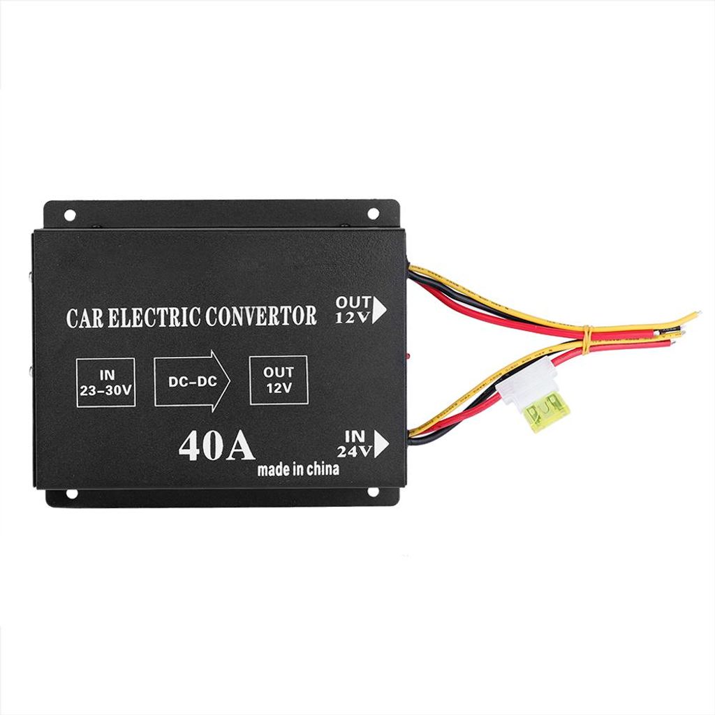 Autowagen 40A 480W DC 24 V bis 12 V Power Converter Elektrischer Spannungsreduzierer Schritt nach unten -Transformator