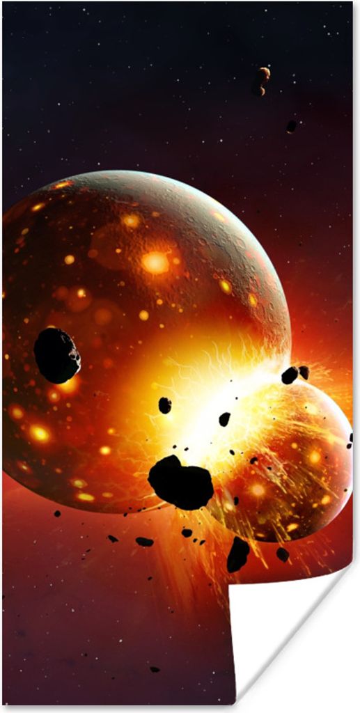 MuchoWow Poster Eine Illustration einer jungen Erde 60x120 cm - Wandschmuck