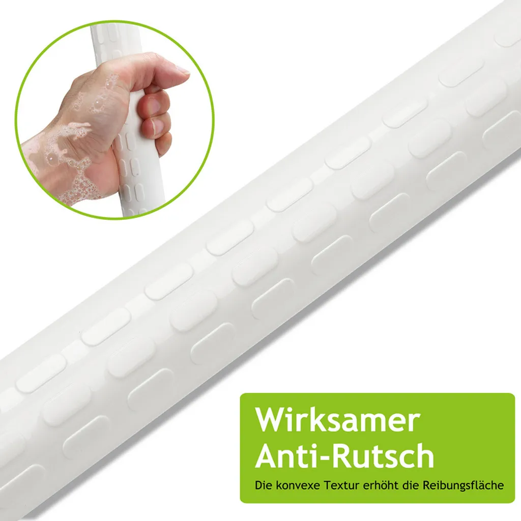 Grab Rail Jiubiaz Antiscivolo 60x40cm - Maniglia Bagno Inox/Nylon - 4