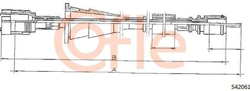 Cofle S24061 Cavo Tachimetro Compatibile Renault Espace 7700765535