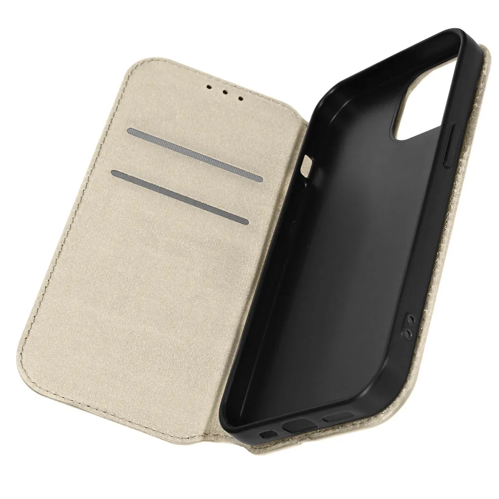Regala Emozioni: Cover iPhone 15 Pro Max Oro in Elegante Ecopelle