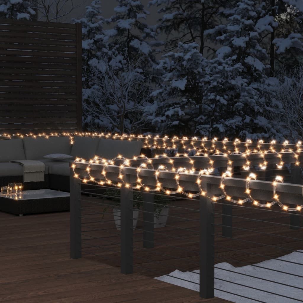"SALE 2026"Lichtschlauch 240 LEDs - Warmweiß 10 m PVC NEU485921 - Christbaumschmuck