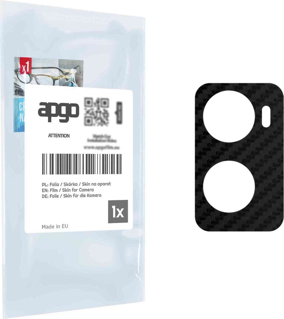 apgo Objektivschutz-Folie, Kameraschutz kompatibel mit Oppo A36, Carbon-Imitation, Rückseite Schutzfolie für Kamera-Insel, Hinten Folie, kratzfes...