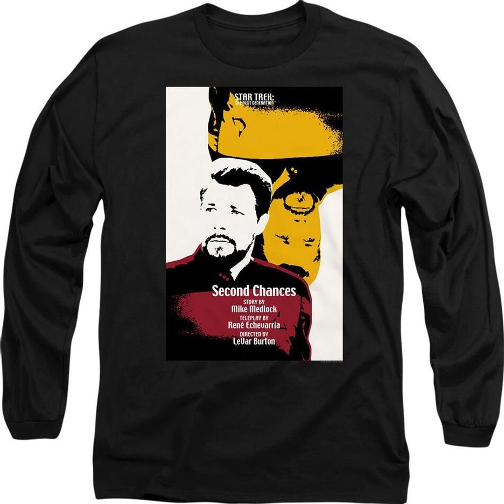 Star Trek - "The Next Generation Season 6 Episode 24" T-Shirt für Herren/Damen Uni TV10086 (L) (Schwarz)