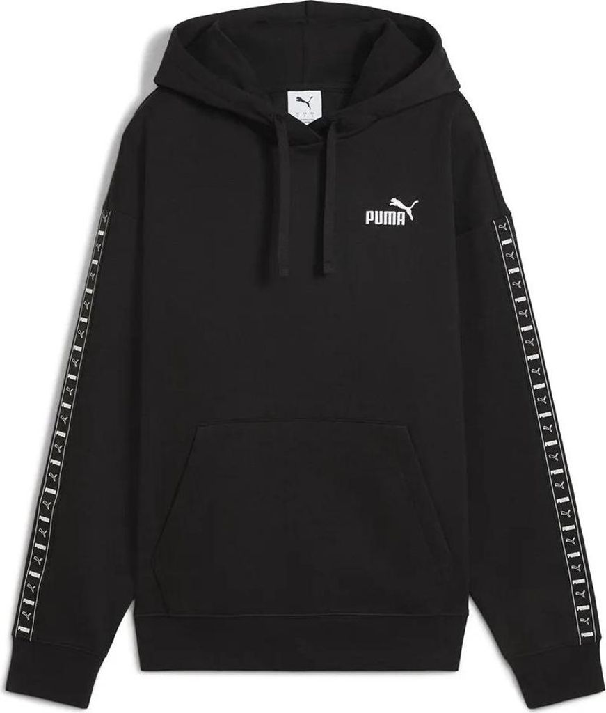 Puma Ess Tape Comfort Kapuzenpullover Schwarz L Damen Schwarz L