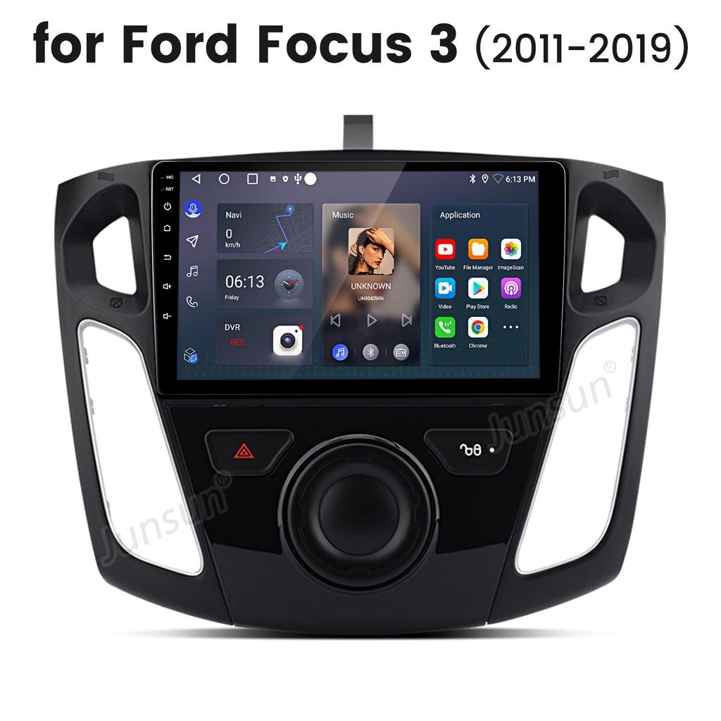 9” CarPlay Android 15 Autoradio Für Ford Focus MK3 (2011-2019) GPS Navi WIFI BT DAB+ SWC USB DSP 2GB+64GB