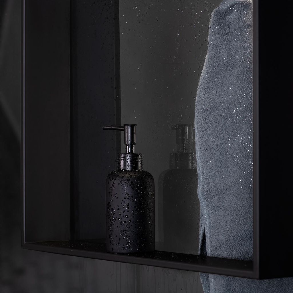 ShowerNIZR® półka prysznicowa Obsidian Black - półka pod Zdjęcie produktu 