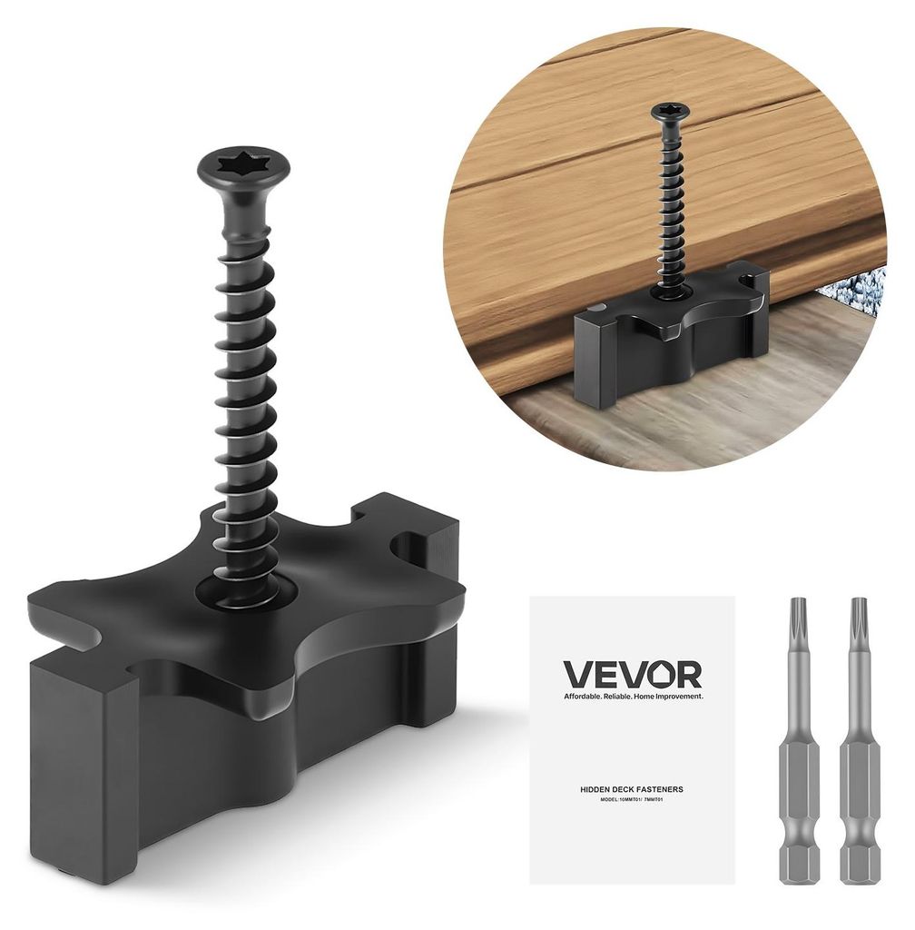VEVOR: 1000 fijaciones ocultas, espaciadores para tablas de Imagen del producto 