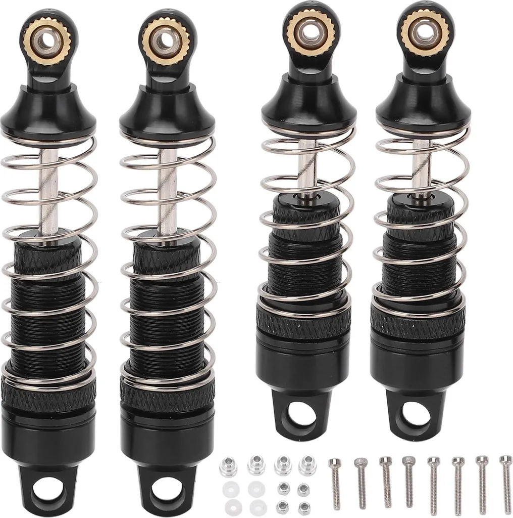 Set 4 Ammortizzatori Metallo Losi Mini T 2.0 1/18 Black Edition