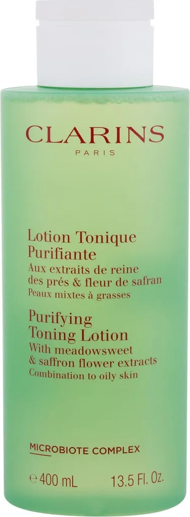 Lotion tonique visage purifiante Clarins format 400ml pour le teint